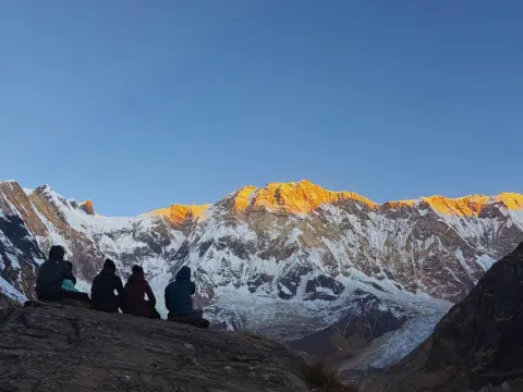 Sunrise and Sunset at Annapurna Base Camp: The Magical Himalayan Light Show