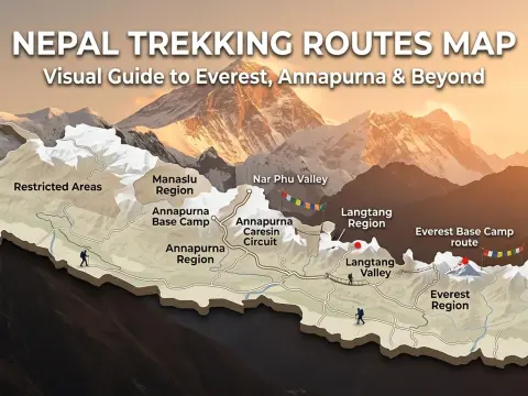 Nepal Trekking Routes Map: Complete Visual Guide to All Himalayan Trails