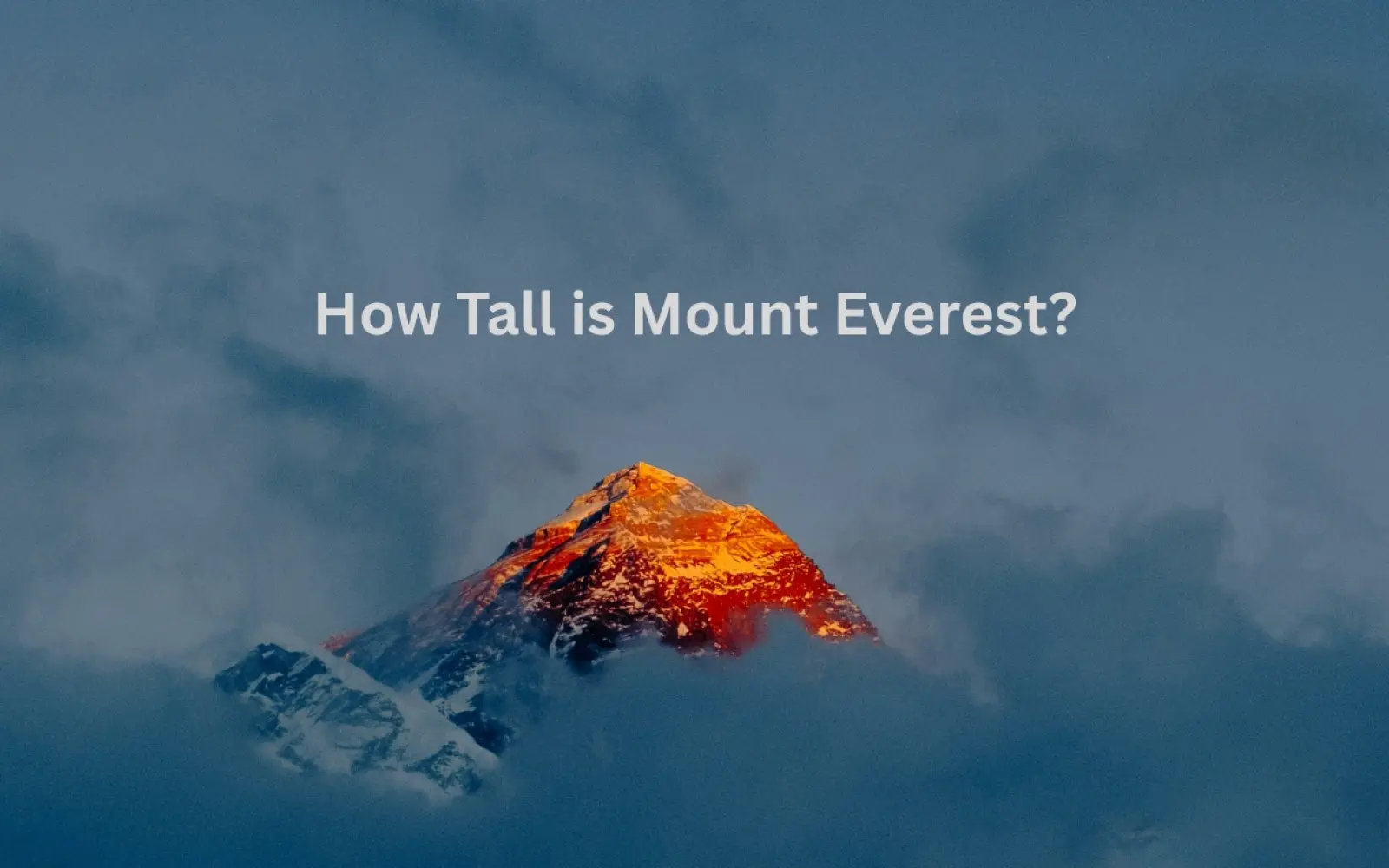 How tall is mount Everest