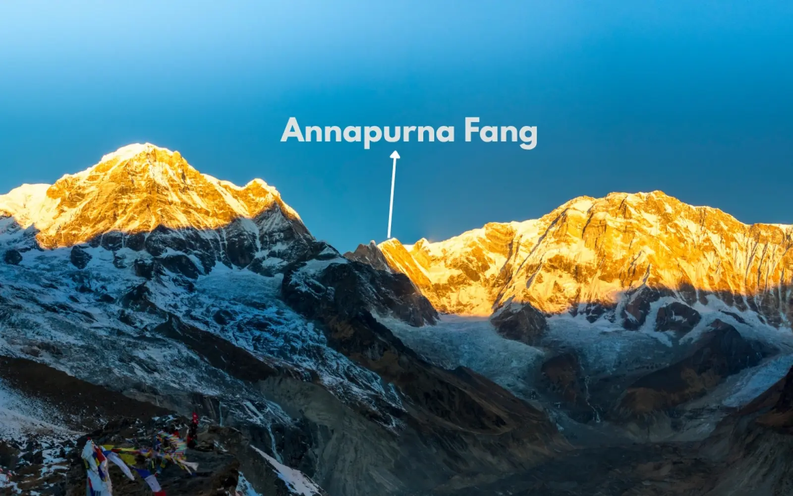 annapurna fang mountain nepal