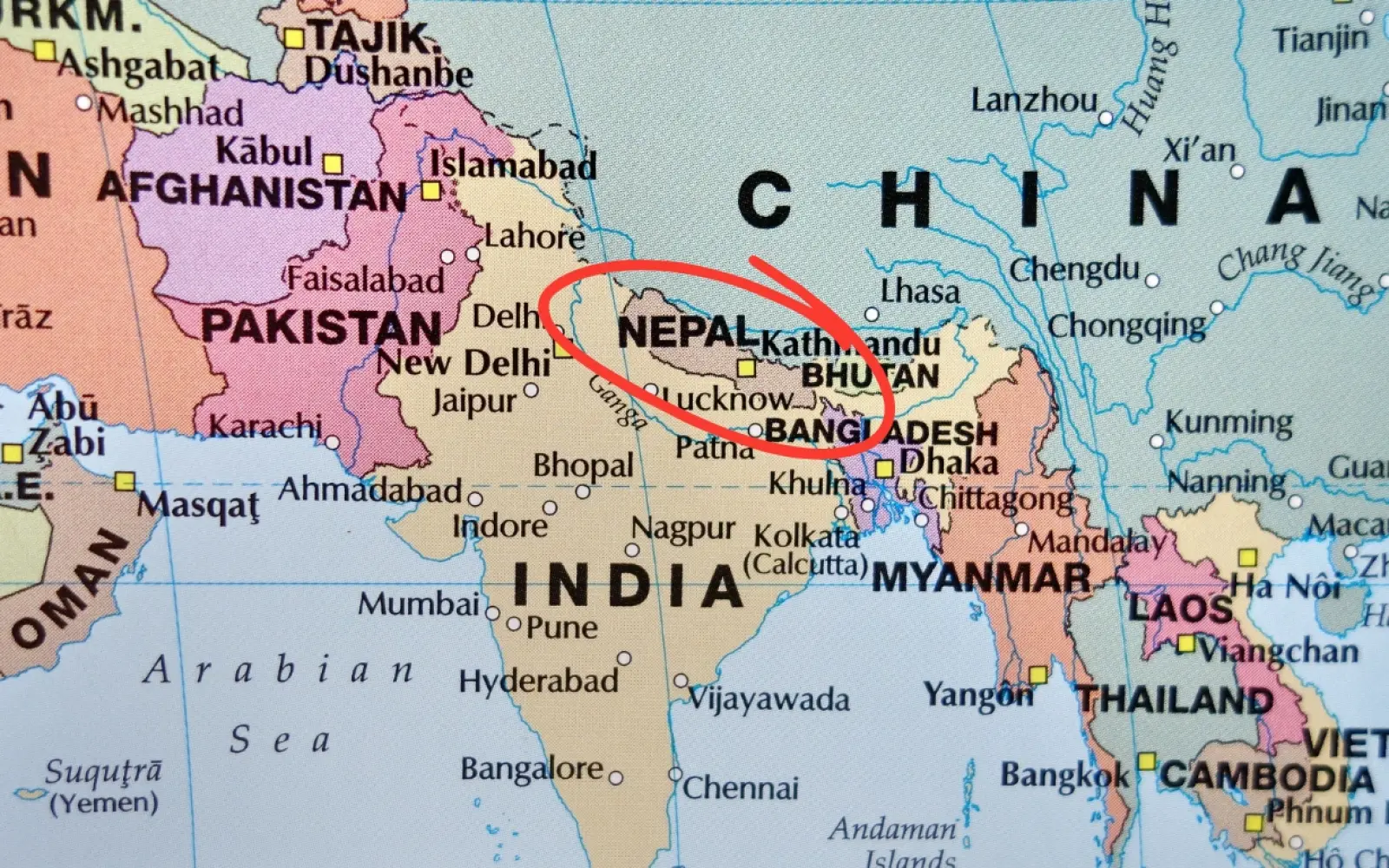 where is nepal located