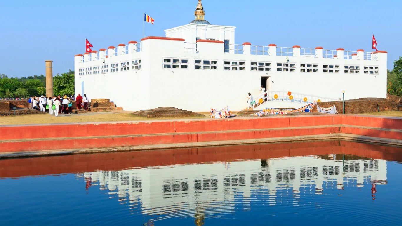 Lumbini during the multiple days tour in nepal