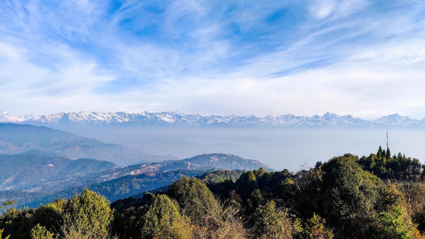 mountains from nagarkot