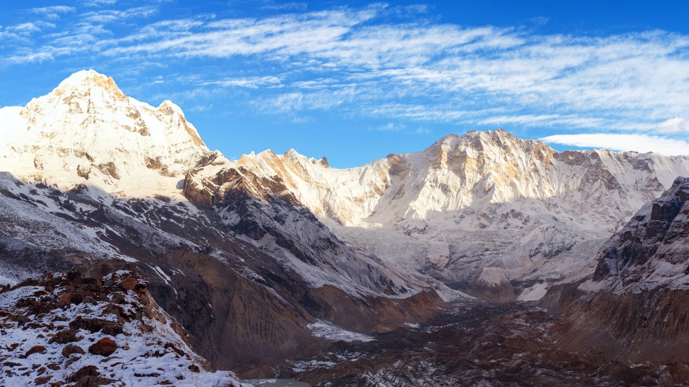 annapurna south, annapurna fang and annapurna 1
