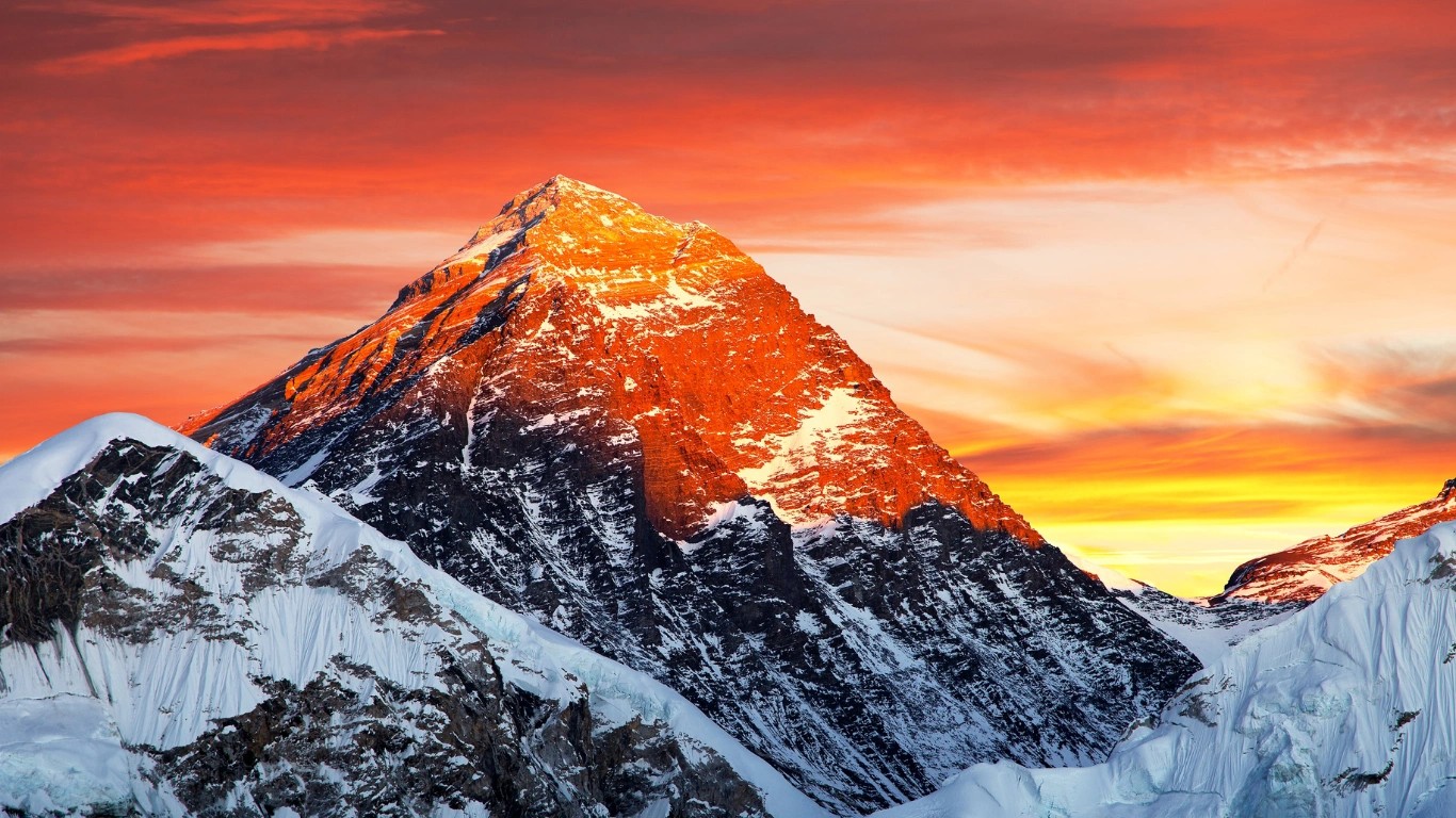 mount everest is the highest mountain in the earth