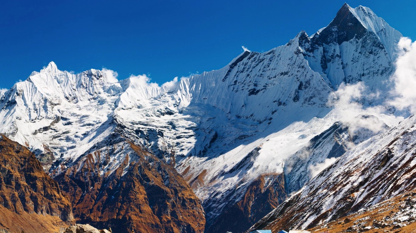 Himalayas in asia continent