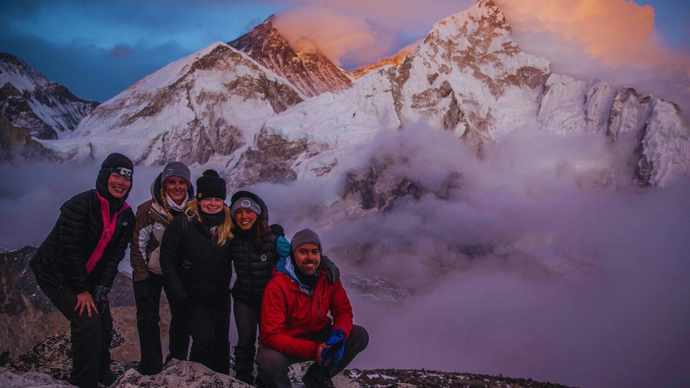 Everest Base Camp trek route showcasing beautiful places in Nepal