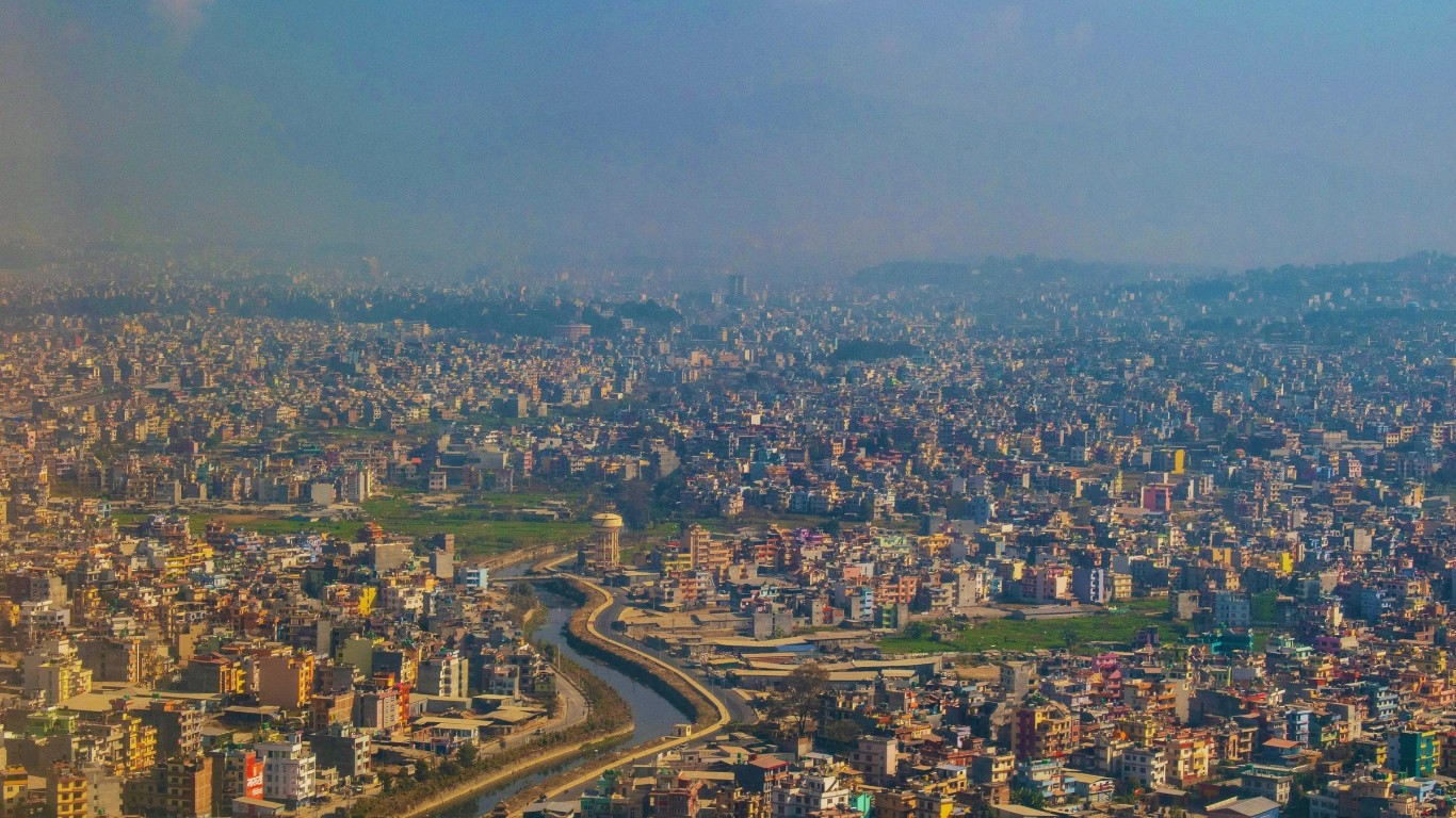 the official height of kathmandu is 1324 meters