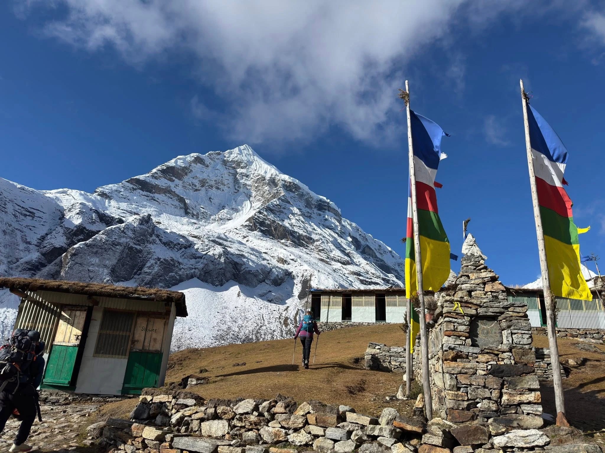 Makalu Base Camp Trek Nepal showing fifth highest mountain's perfect pyramid peak at 8485m in pristine wilderness