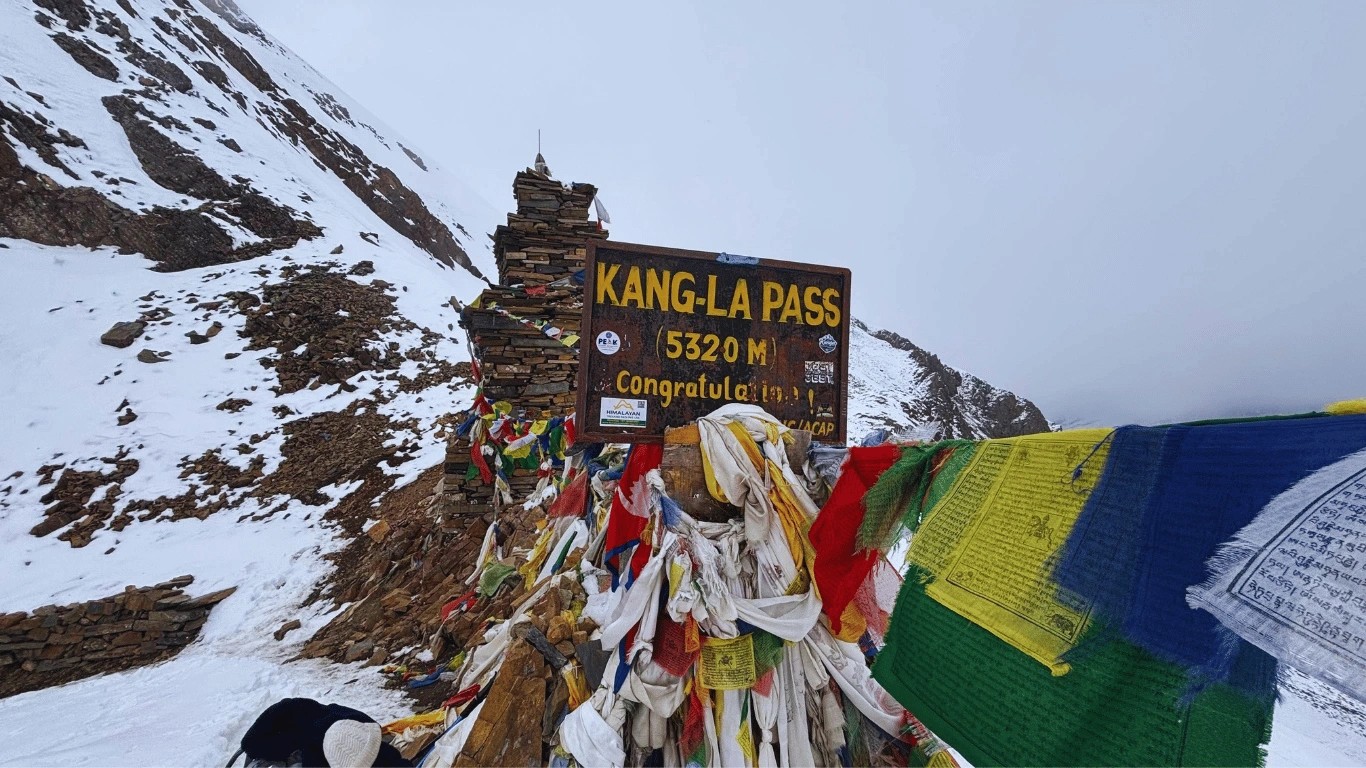 Kang La Pass during the Nar Phu Valley Trek in Nepal with Majestic Trails Nepal