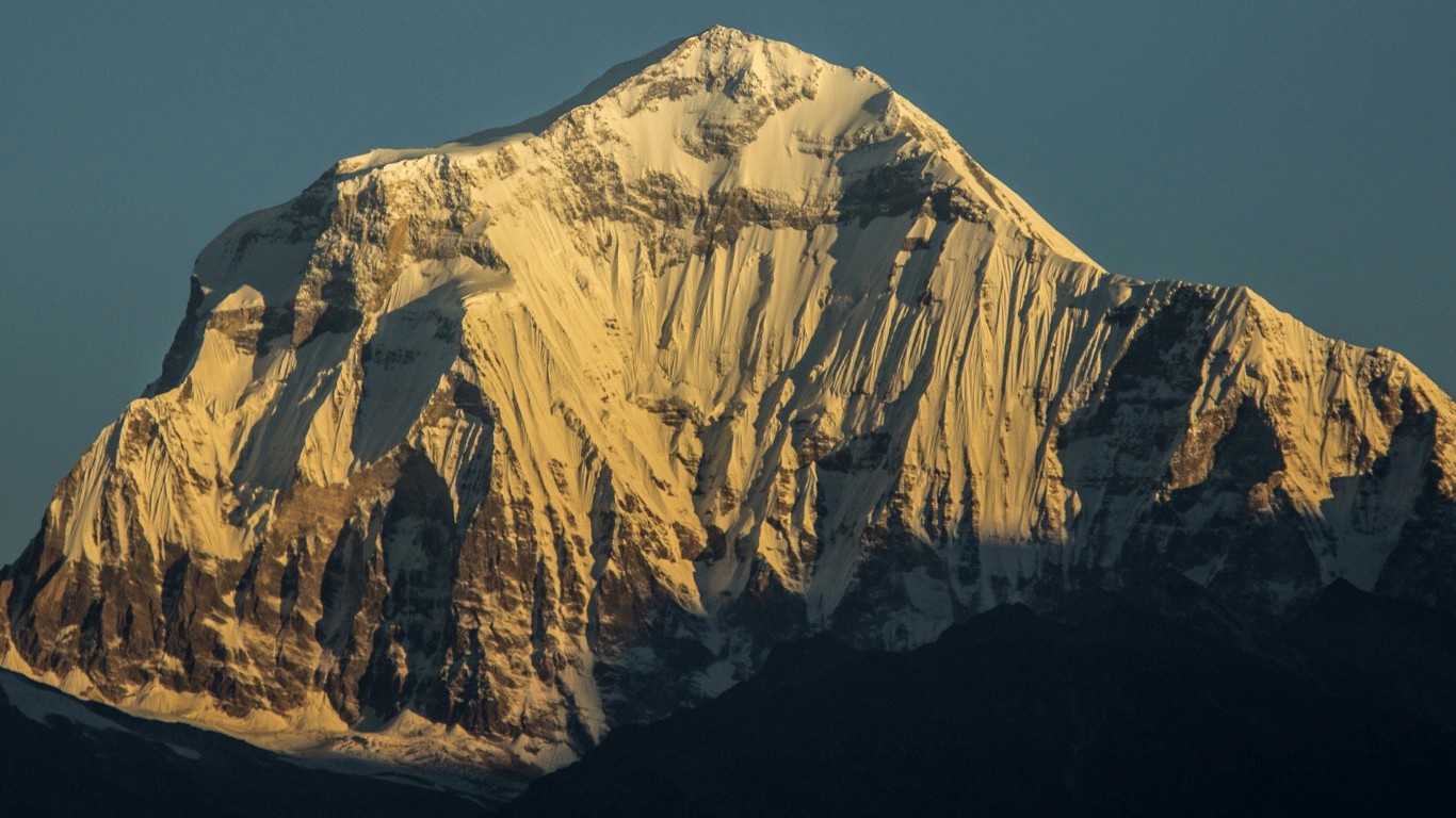 Panoramic view of Dhaulagiri from Khopra Ridge during the Khopra Danda Trek