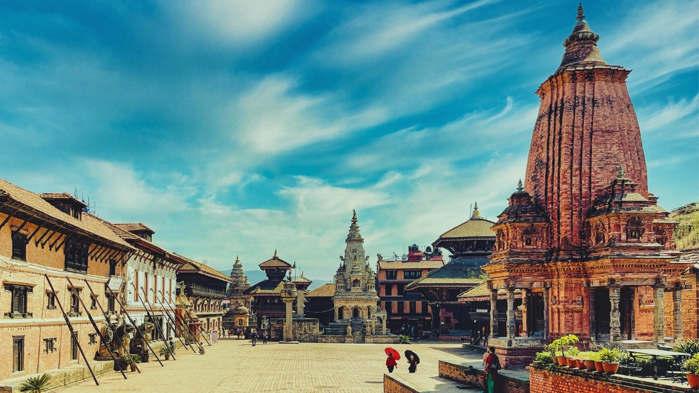 Bhaktapur Durbar Square showcasing traditional architecture, a top spot among places to go in Nepal Kathmandu