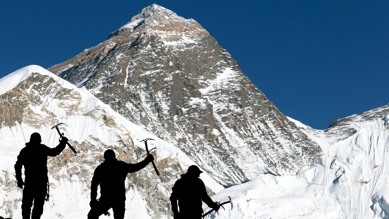 Mount Everest climbed