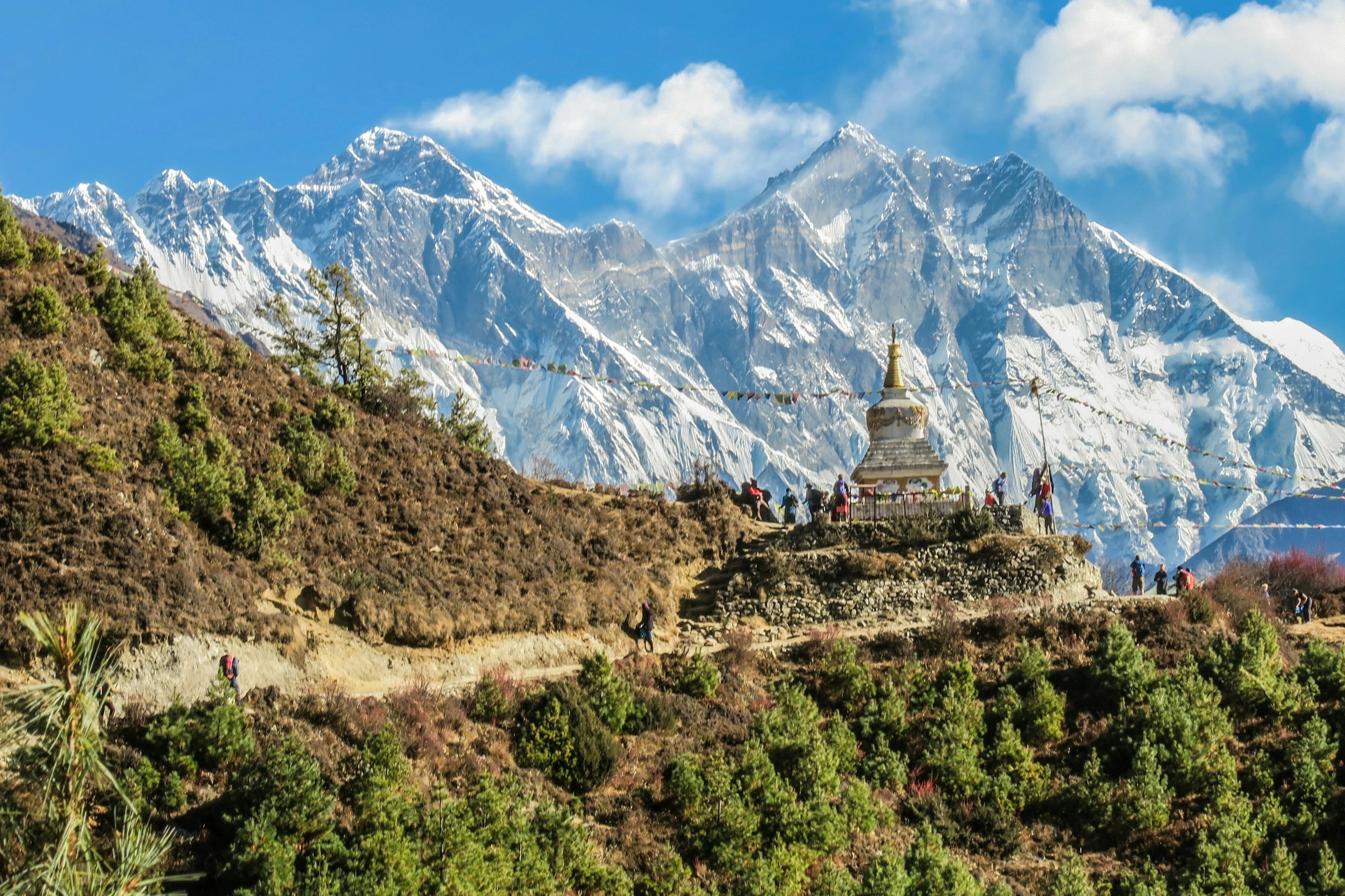 Himalayas during the spring season 