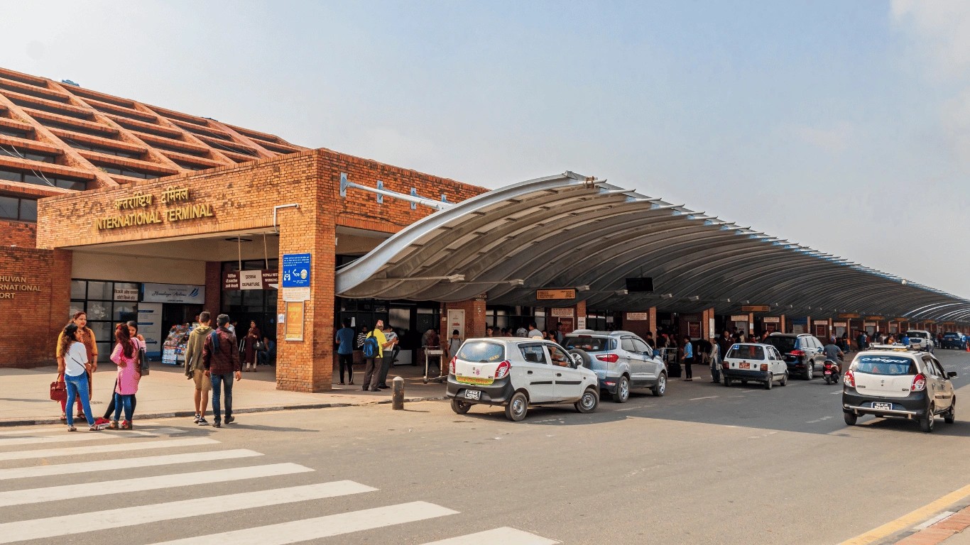 Tribhuvan International Airport (TIA) at Kathmandu