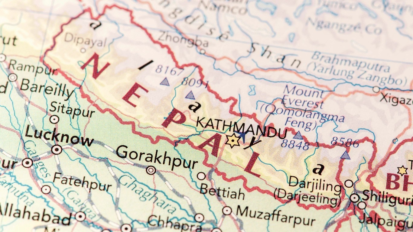 lcoation of kathmandu in Map