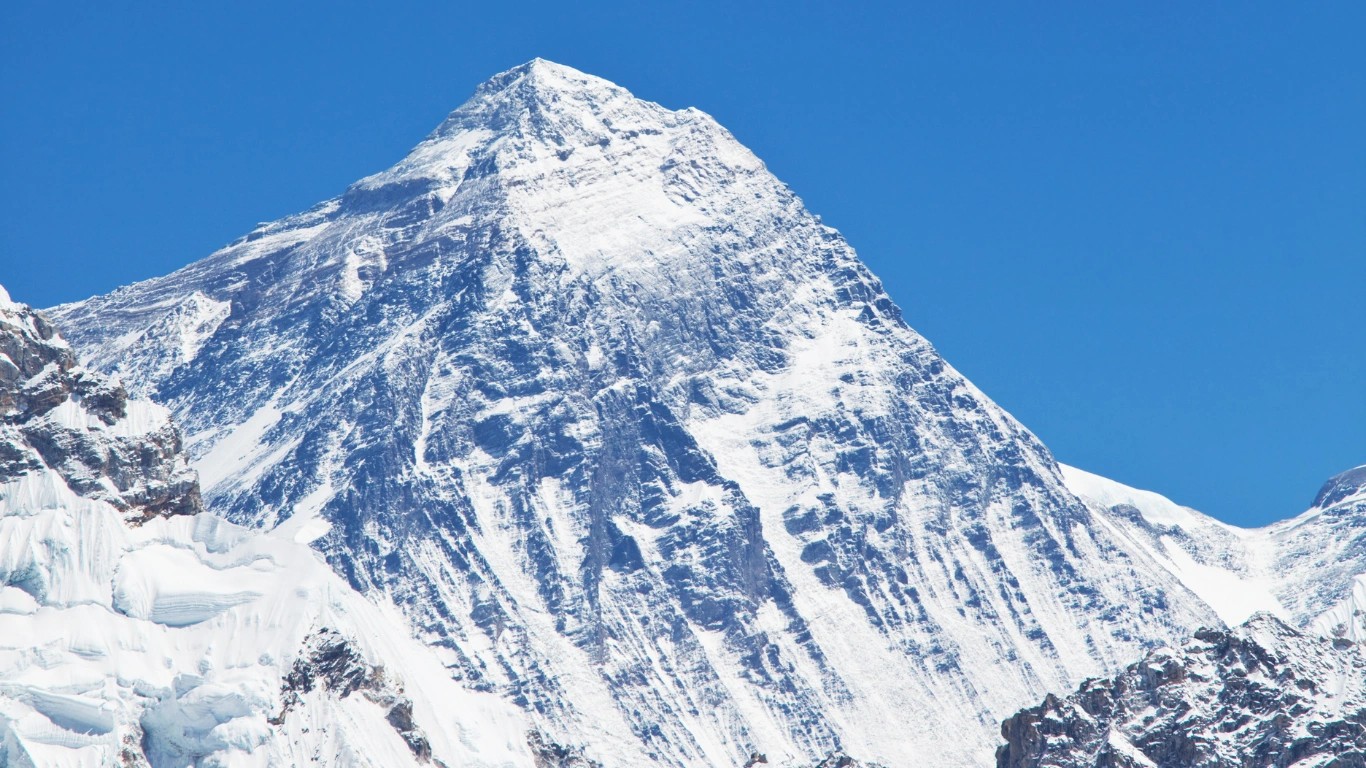 mount everest highest peak in nepal and world