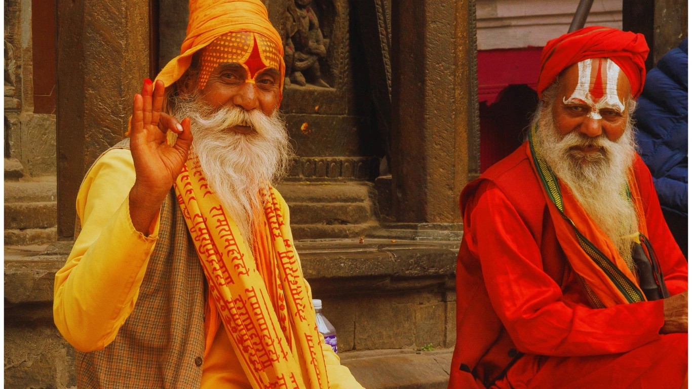Pashupatinath Temple UNESCO site Nepal Hindu temple complex with cremation ghats on Bagmati River
