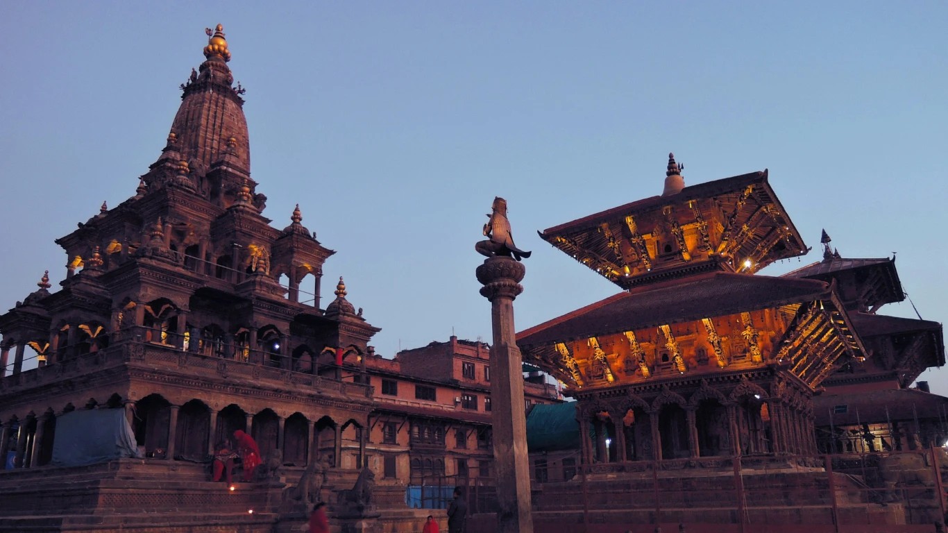 Patan Durbar Square, a historic landmark and must-visit among places to go in Nepal Kathmandu.