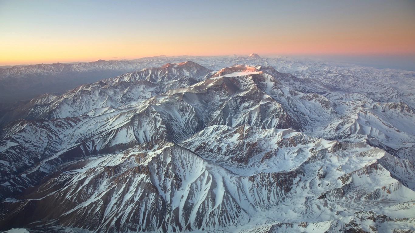 andes longest mountain ranges